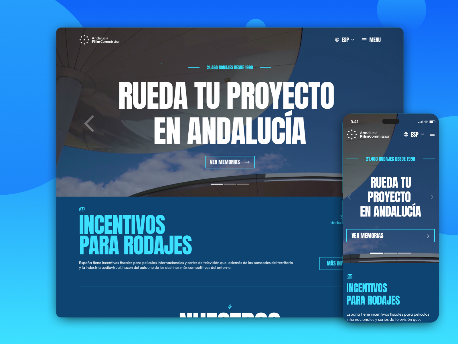 Andalucía Film Commission Website - Case Study