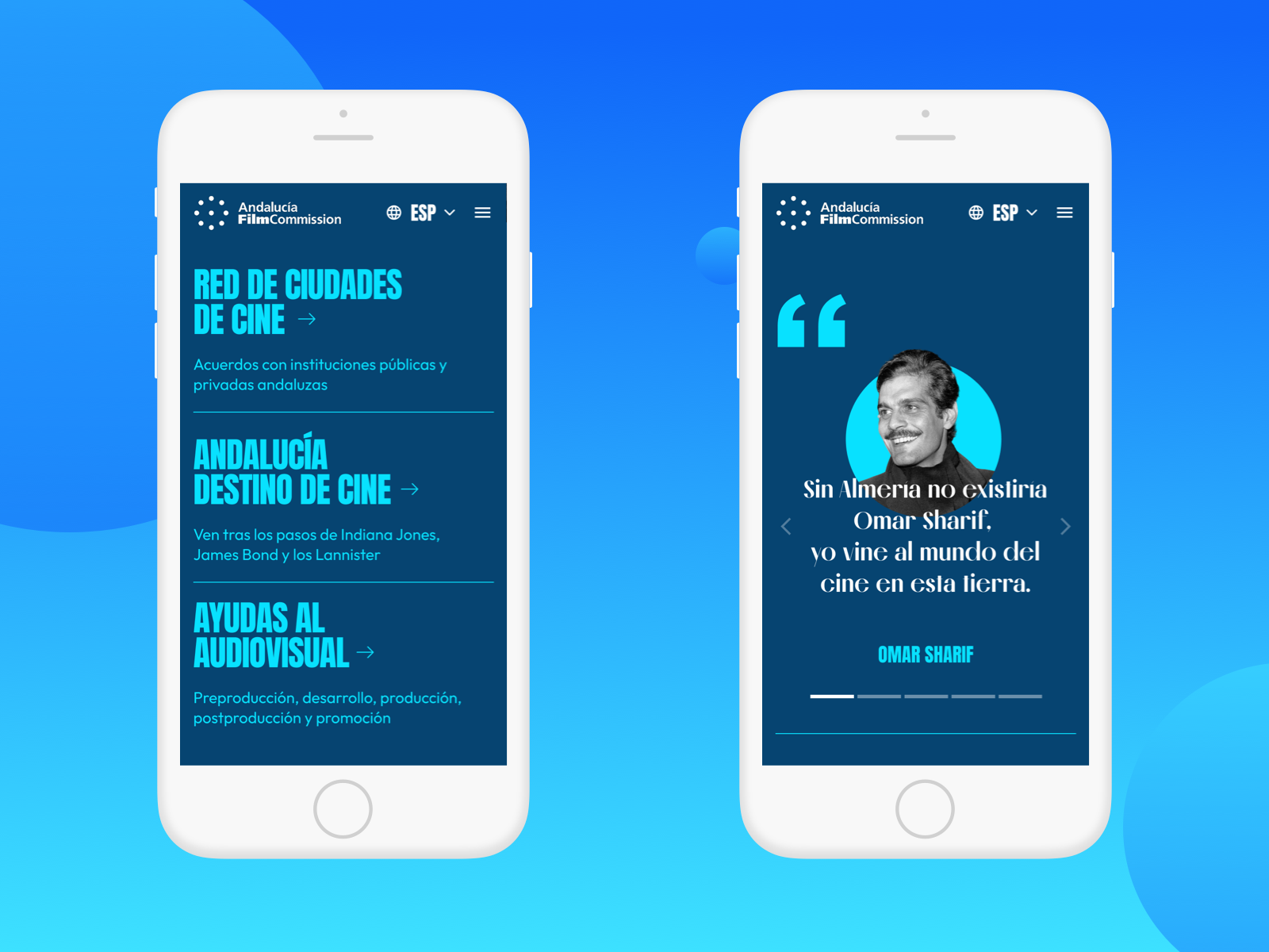 Andalucía Film Commission Website - Project Screenshot