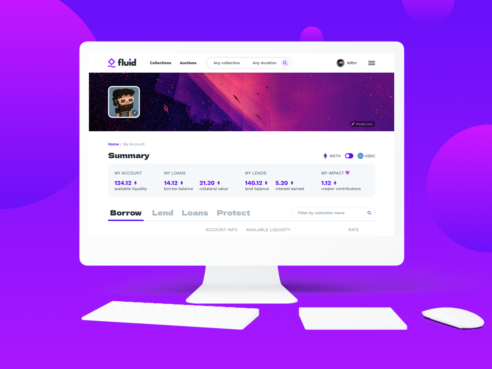 FluidNFT Identity + Desktop App - Project Screenshot